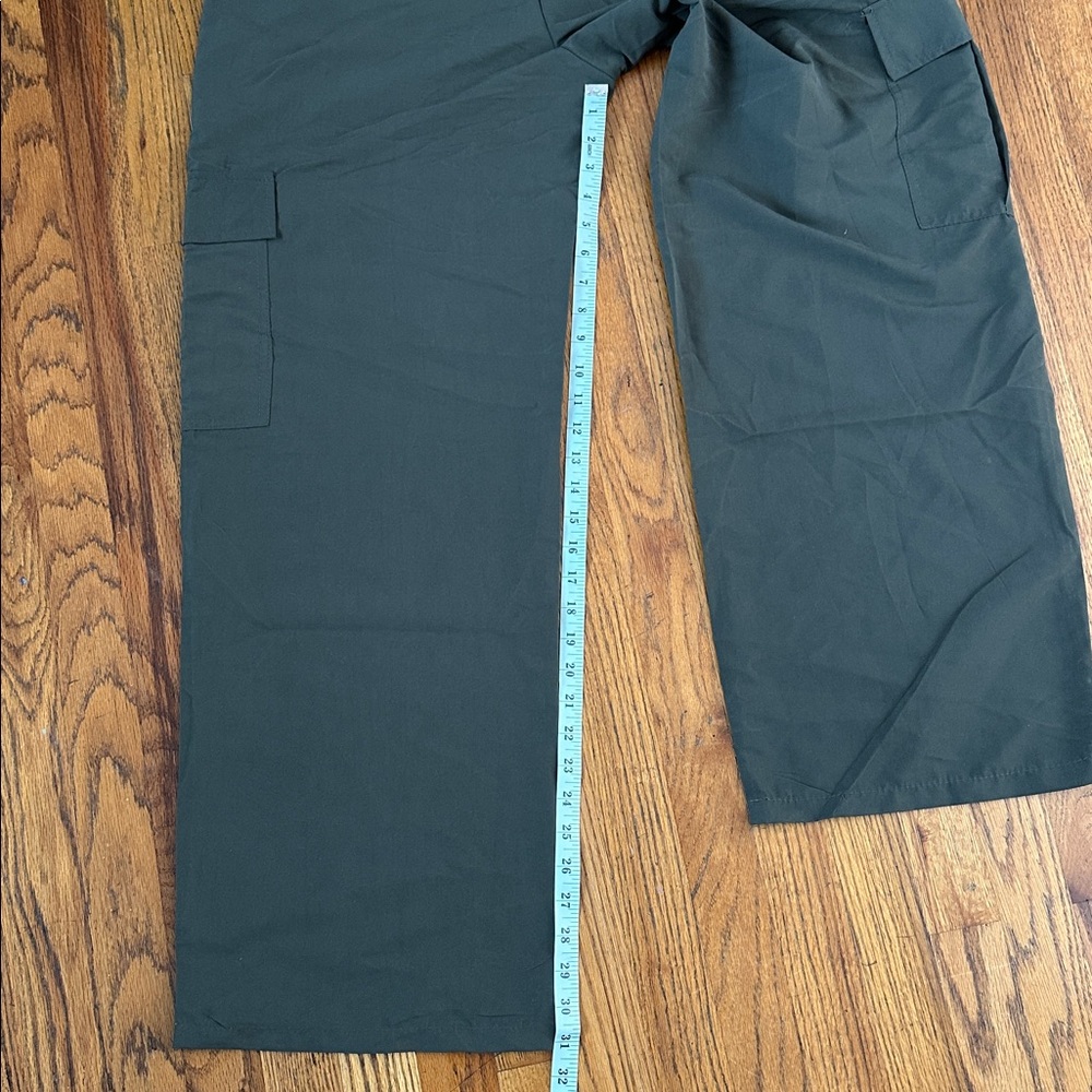 Refuge Olive Green Low Rise Baggy Pants - Picture 8 of 11